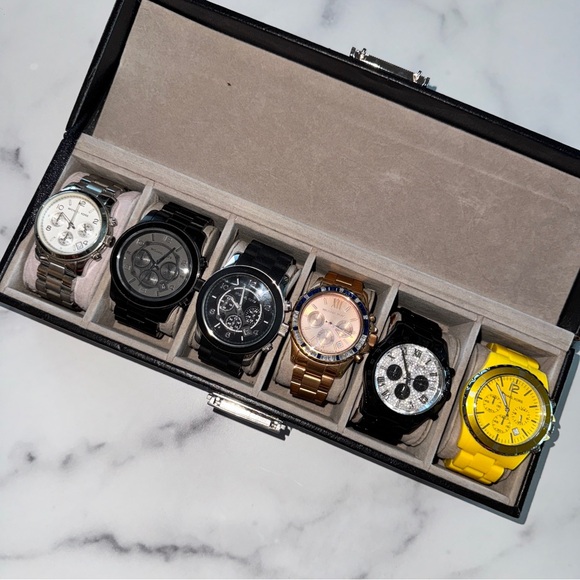 Michael Kors Black Watch fits 7” wrist - Picture 16 of 16